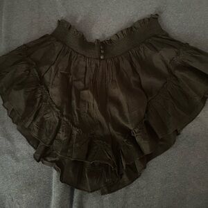 Free People Flowy Black Shorts